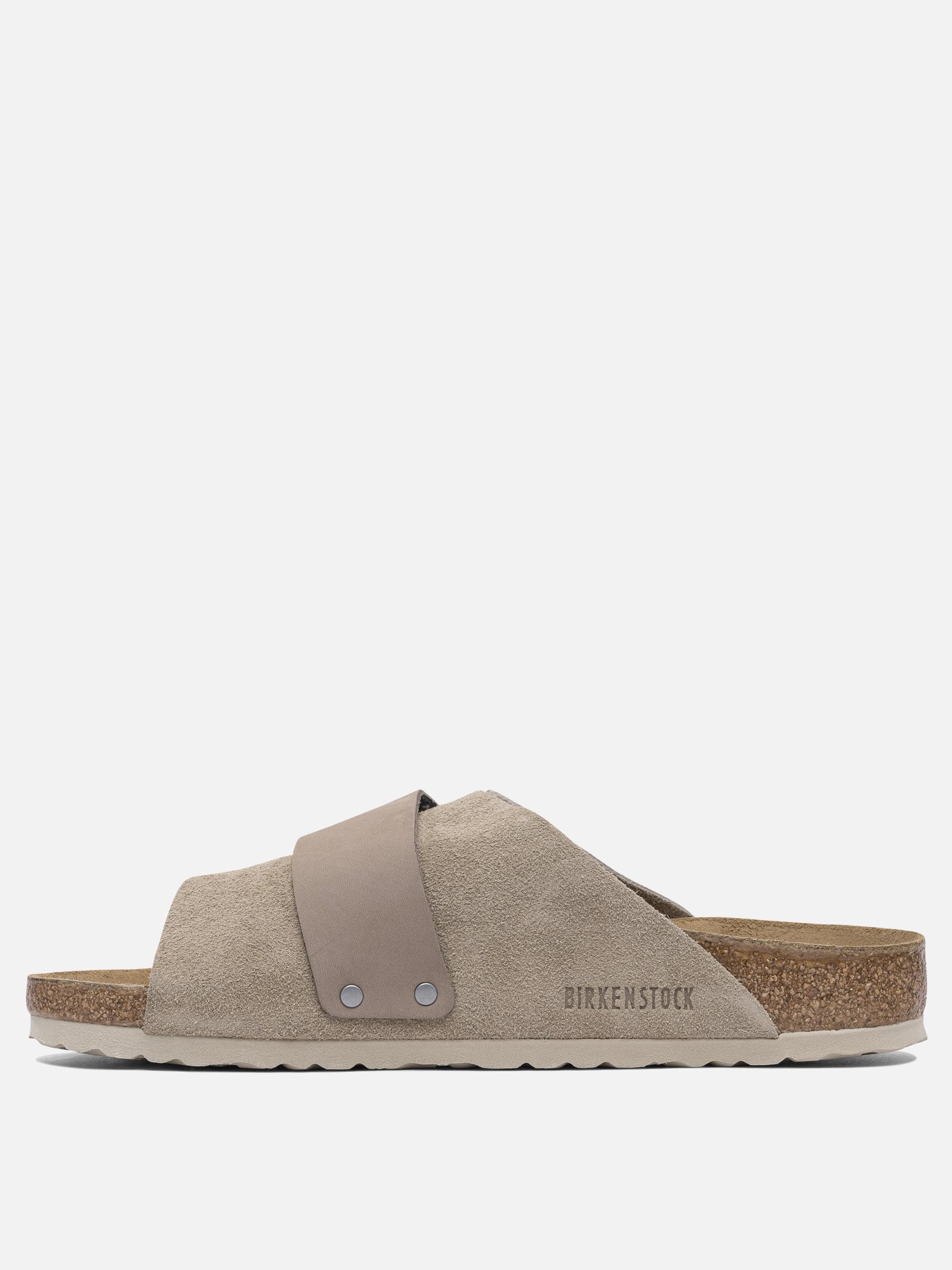 Slides 100% suede - 100% rubber  Brown - Birkenstock Men | PDP | VIETTI Online Store | thumbnail_3