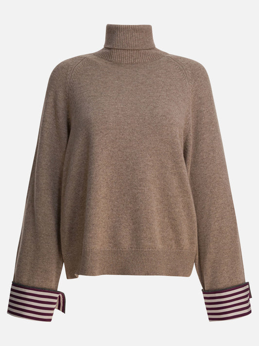 Turtleneck sweaters Solid colour  Brown - Brunello Cucinelli Women | PLP | VIETTI Online Store 
