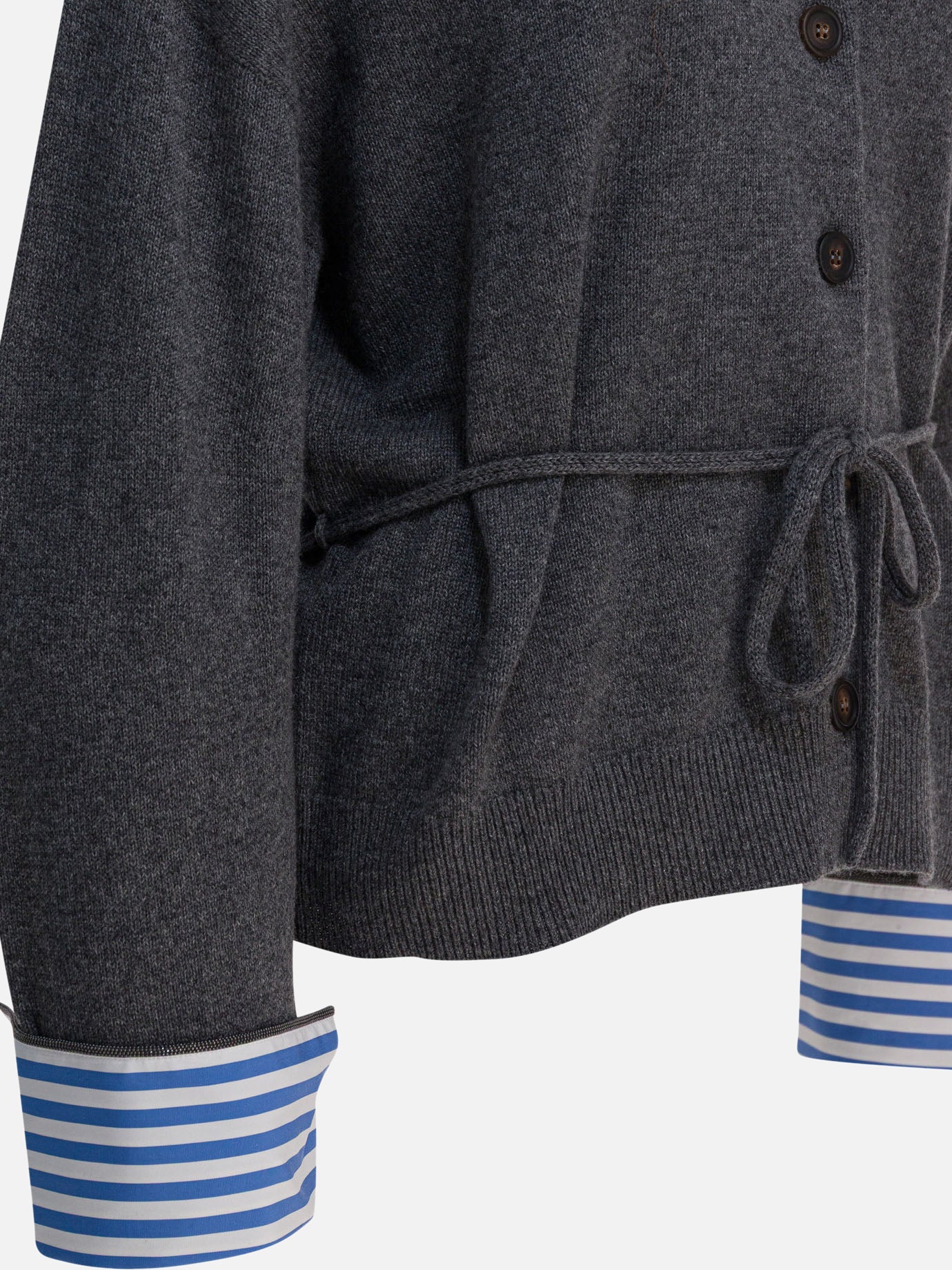 Cardigans Solid colour  Blue - Brunello Cucinelli Women | PDP | VIETTI Online Store | thumbnail_4