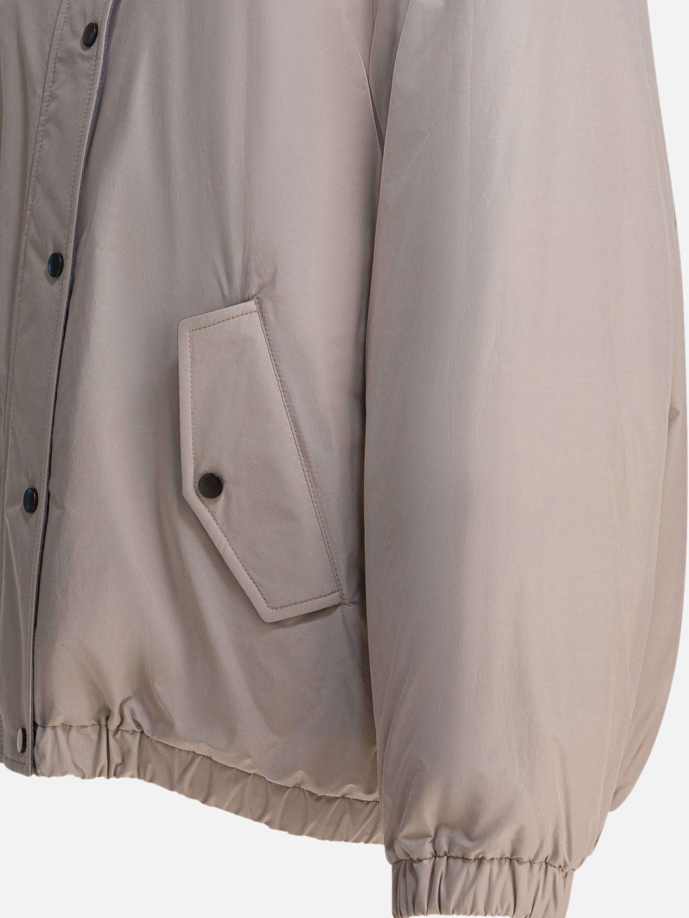 Down jackets Solid colour  Grey - Brunello Cucinelli Women | PDP | VIETTI Online Store | thumbnail_4