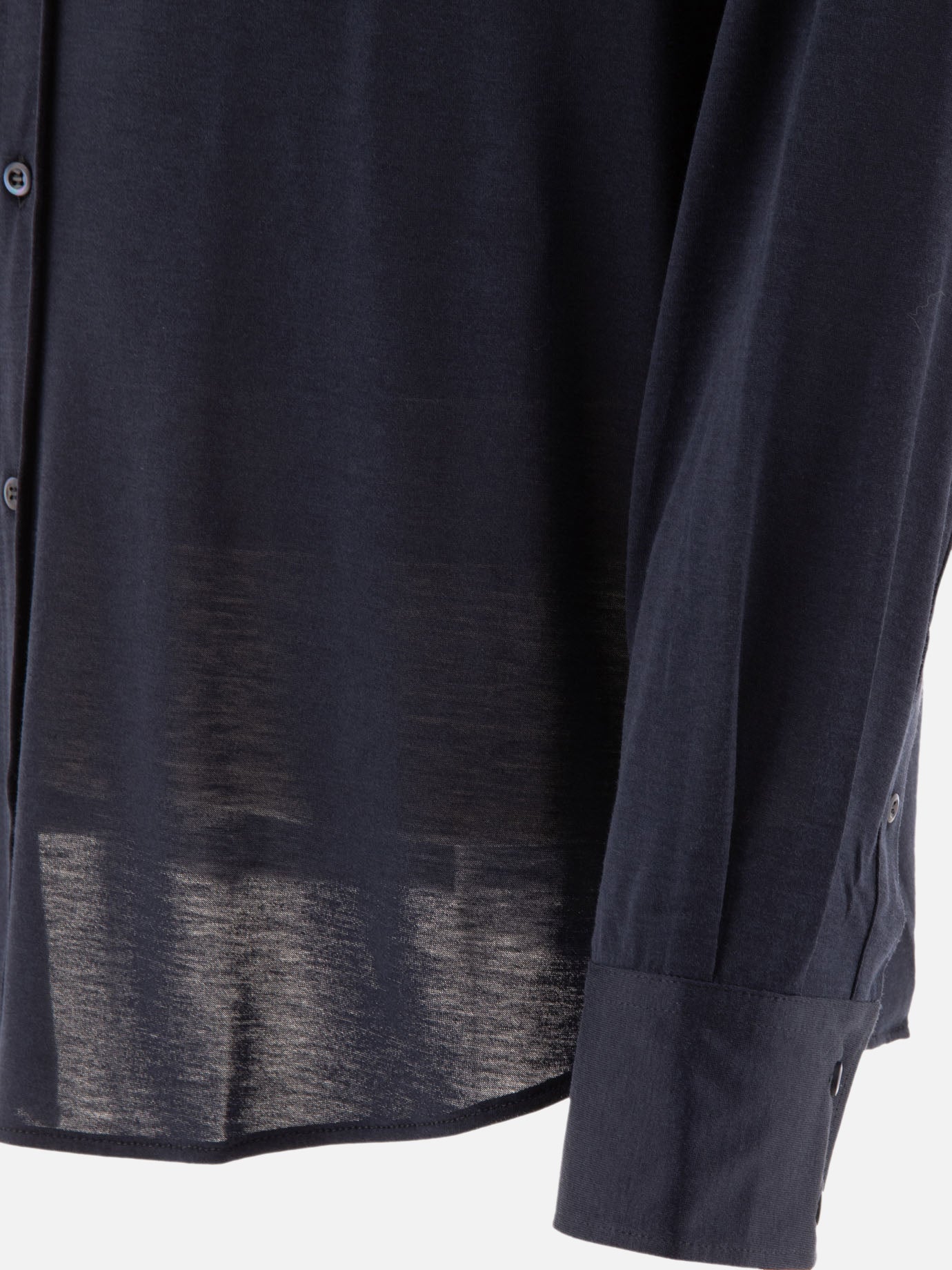 Casual shirts Solid colour  Blue - Brunello Cucinelli Men | PDP | VIETTI Online Store | thumbnail_4