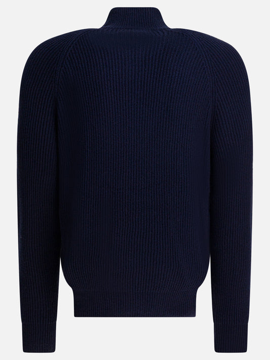 Zipped sweaters Solid colour  Blue - Brunello Cucinelli Men | PLP | VIETTI Online Store | 2
