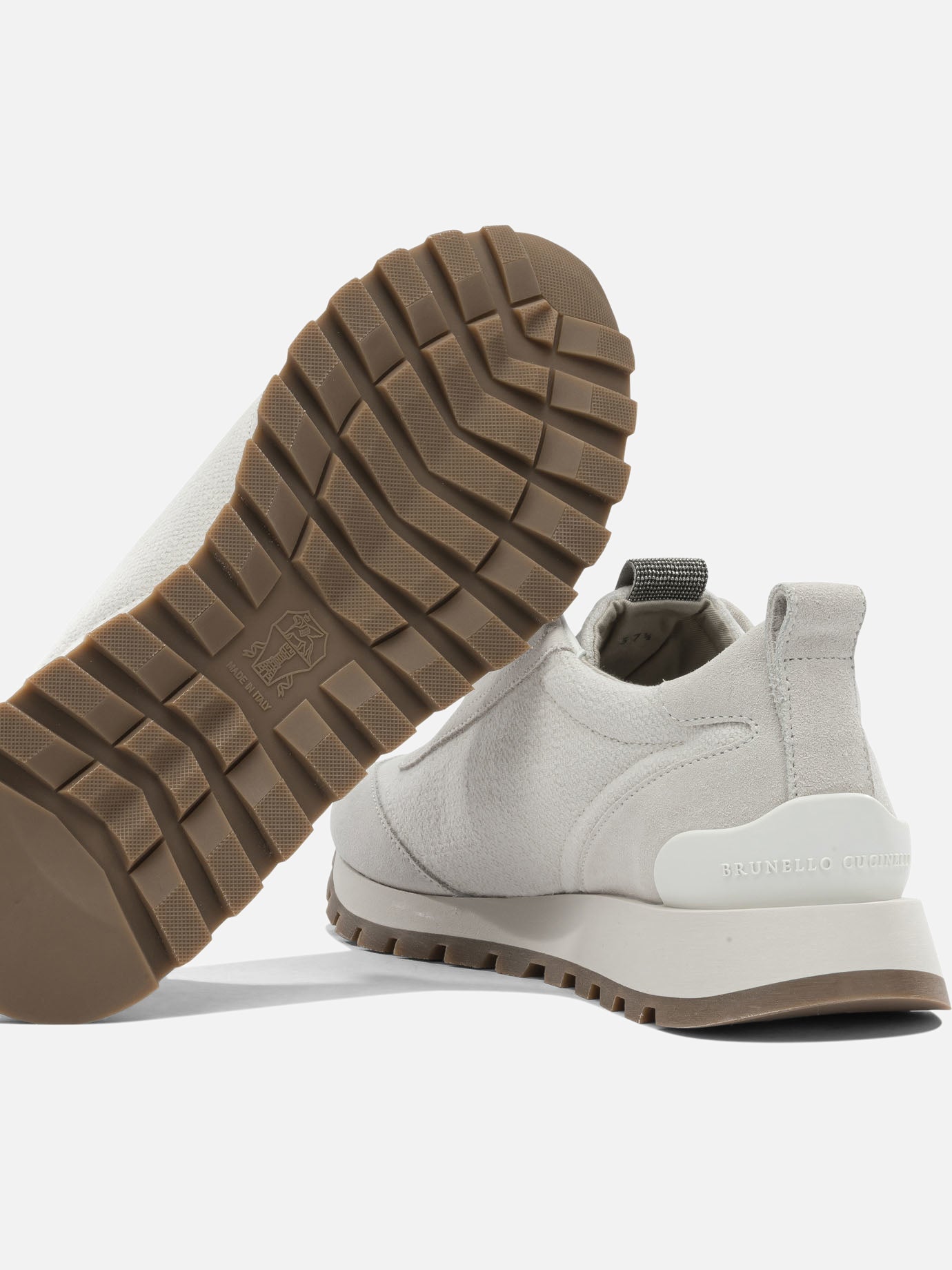 Low top sneakers 63% cotton 37% linen - 100% rubber  White - Brunello Cucinelli Women | PDP | VIETTI Online Store | thumbnail_5