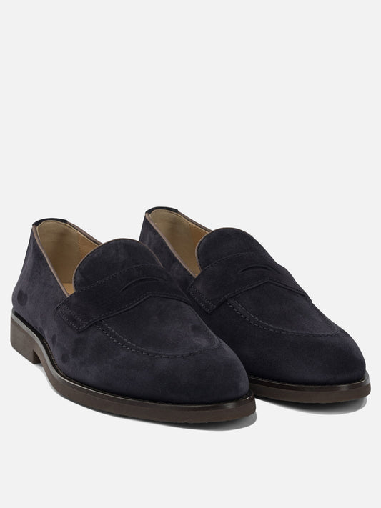 Loafers 100% suede - 100% rubber  Brown - Brunello Cucinelli Men | PDP | VIETTI Online Store | 2
