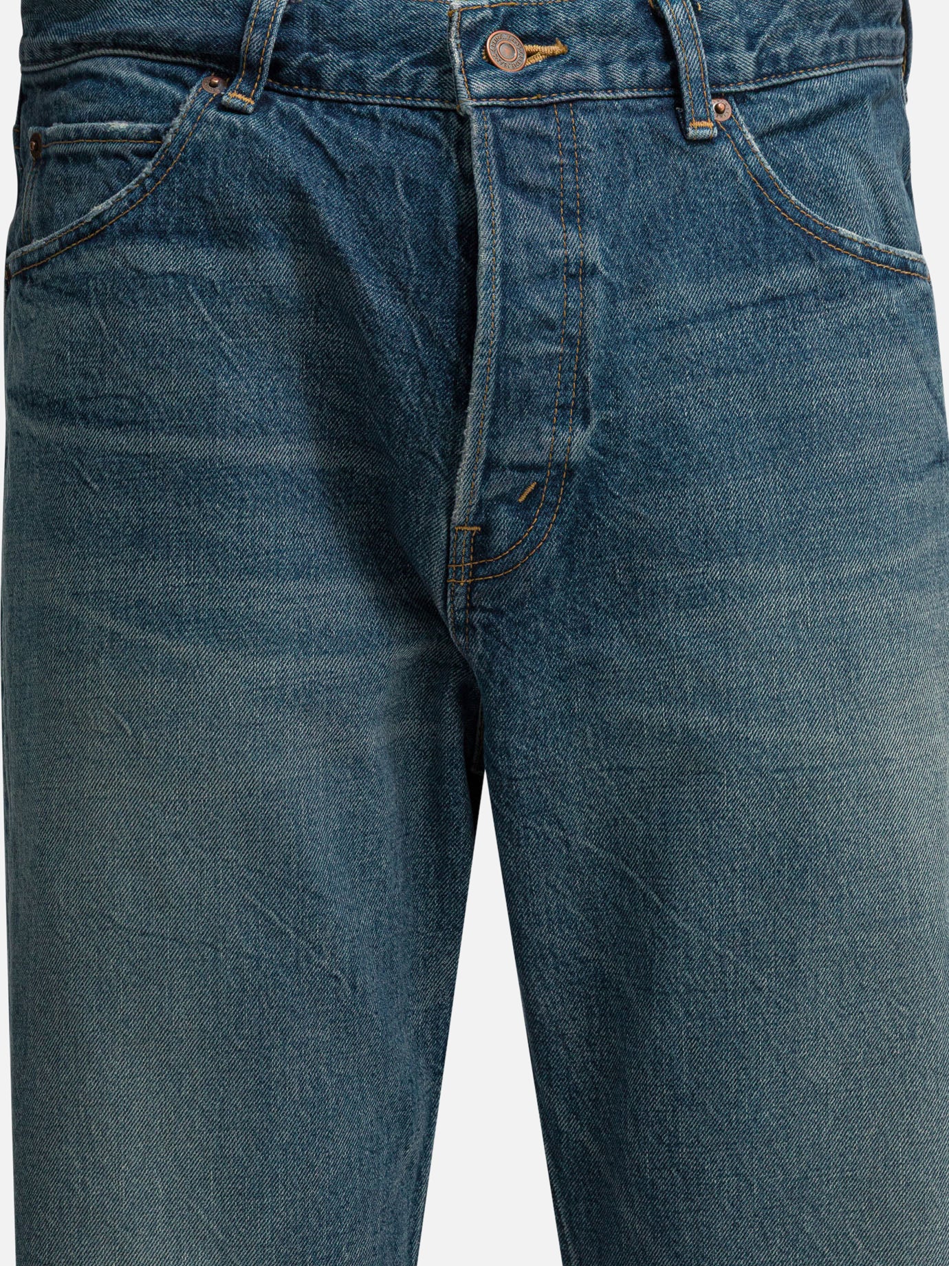 Wide-leg jeans 100% cotton  Blue - Celine Men | PDP | VIETTI Online Store | Zoom-Modal_3
