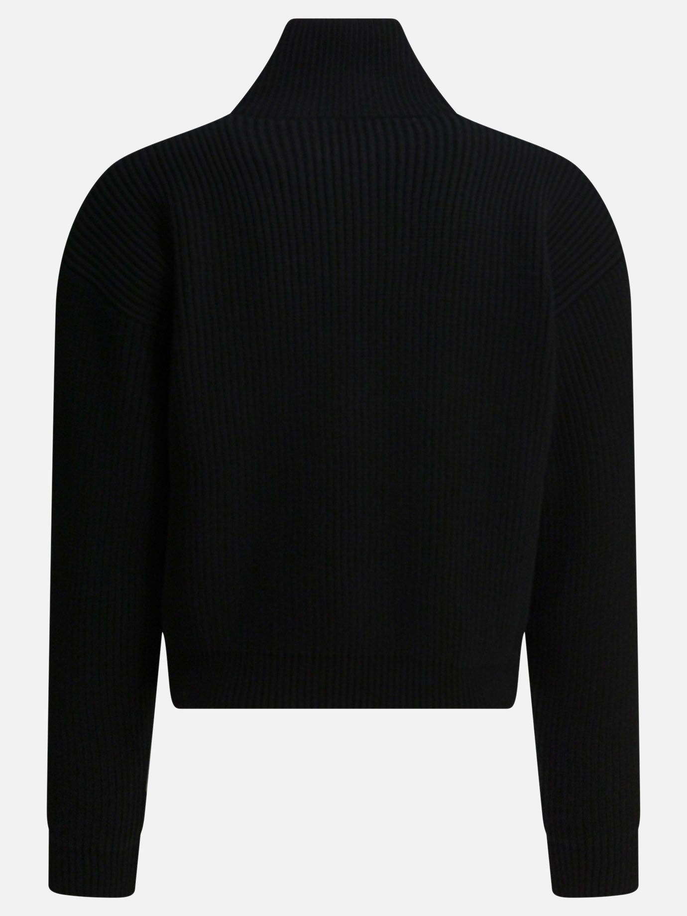 Half zip sweaters 100% wool  Black - Celine Men | PDP | VIETTI Online Store | Zoom-Modal_2
