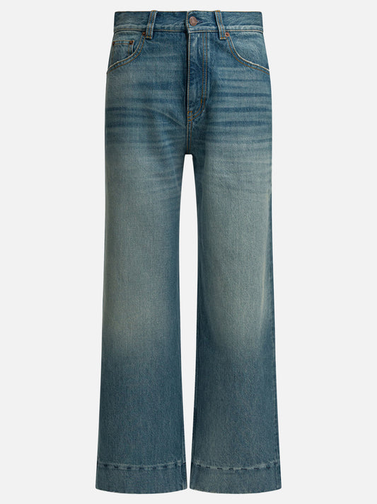 Wide-leg jeans Solid colour  Blue - Chloé Women | PLP | VIETTI Online Store 
