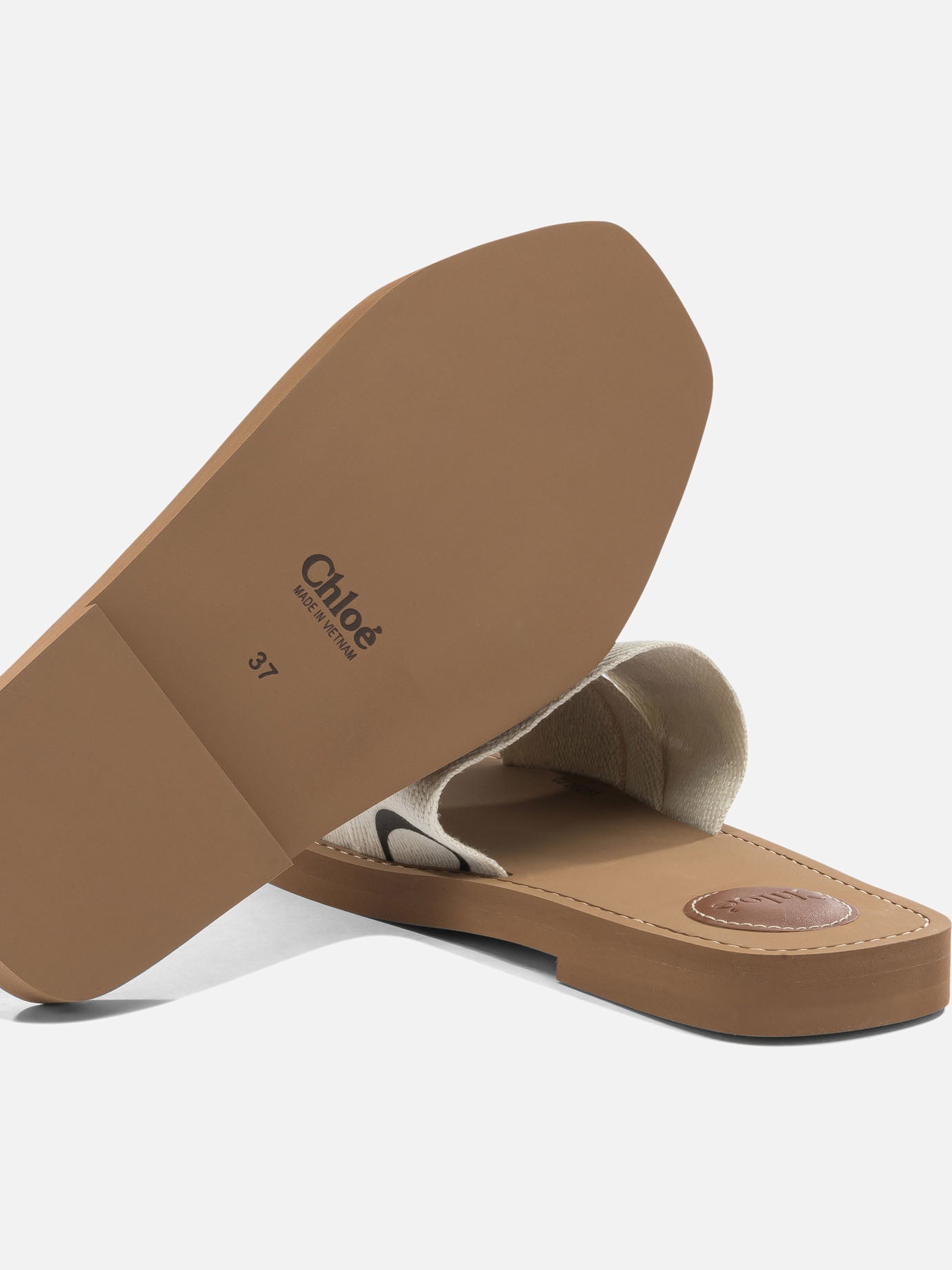 Flat sandals 100%ethylene vinyl acetate - 95% ethylene vinyl acetate 5% cow leather  White - Chloé Women | PDP | VIETTI Online Store | thumbnail_5