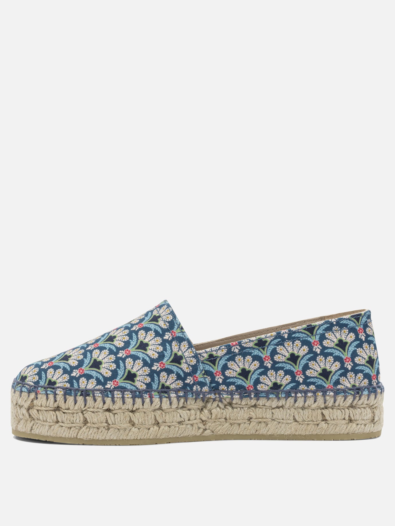 Flat espadrilles 100% cotton  Blue - Etro Women | PDP | VIETTI Online Store | thumbnail_3
