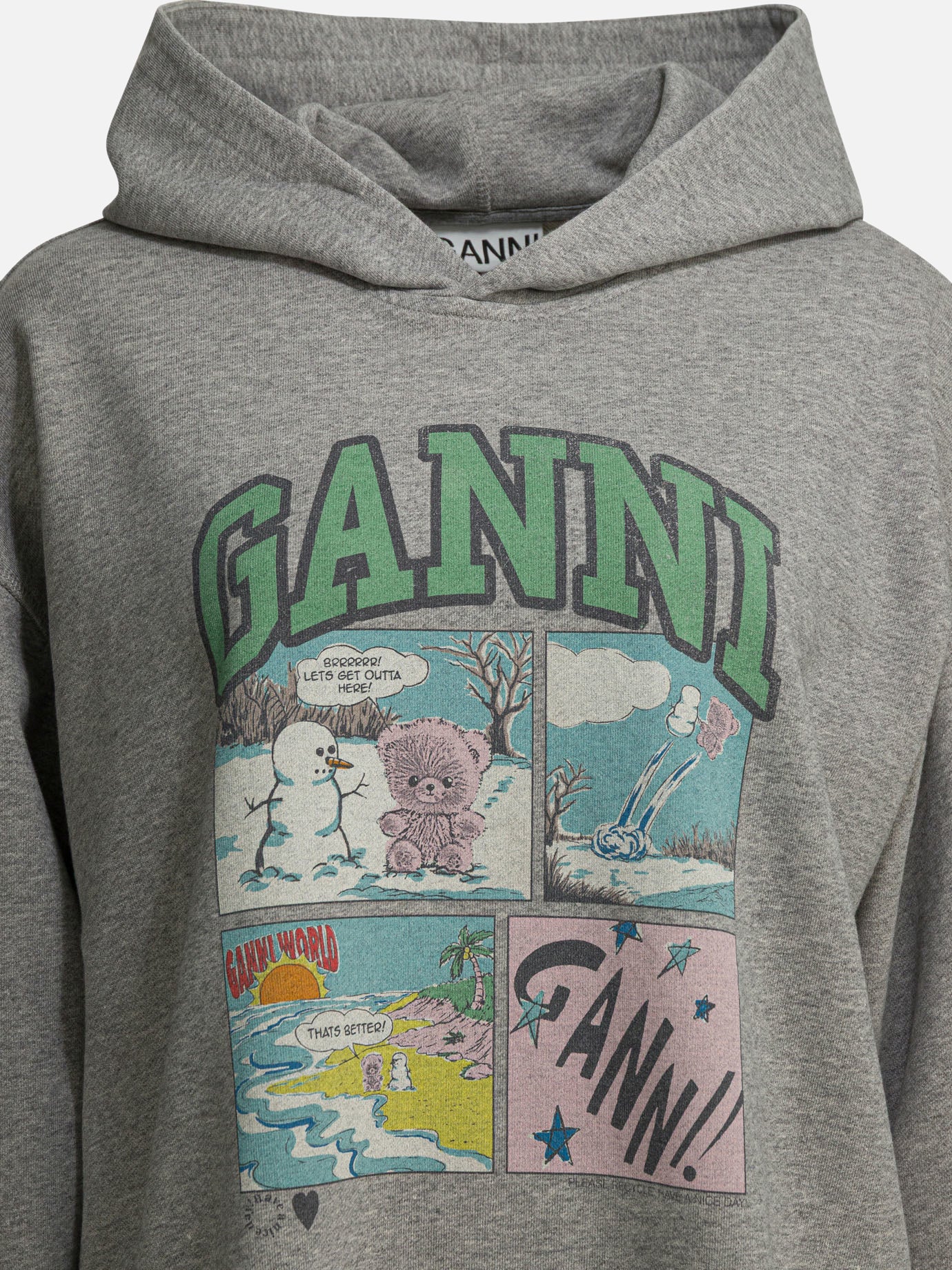 Hoodies Graphics  Grey - Ganni Women | PDP | VIETTI Online Store | Zoom-Modal_3
