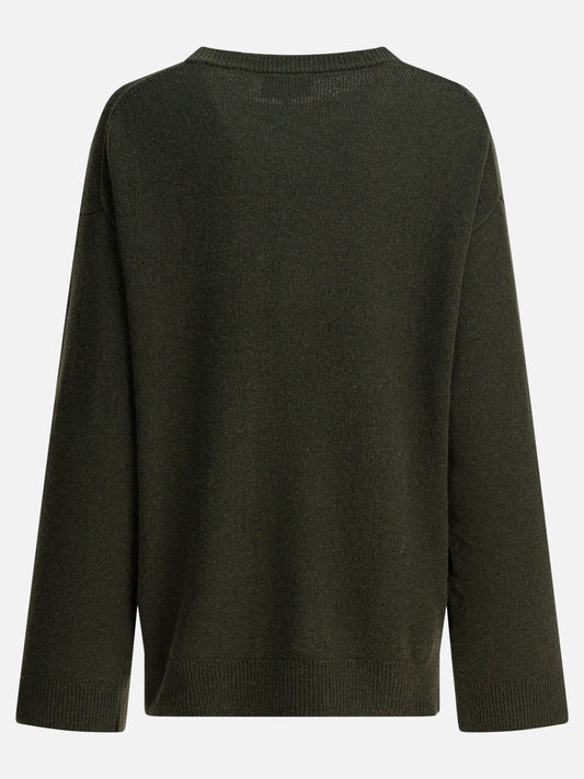 Crewneck sweaters Logo  Green - Ganni Women | PLP | VIETTI Online Store | 2
