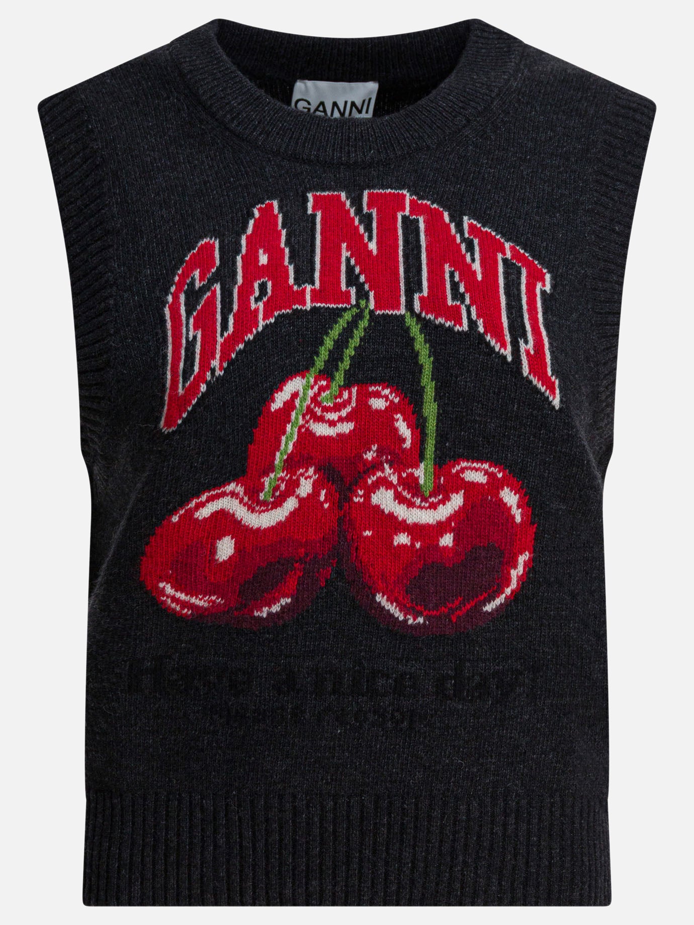 Vests Logo  Black - Ganni Women | PDP | VIETTI Online Store | thumbnail