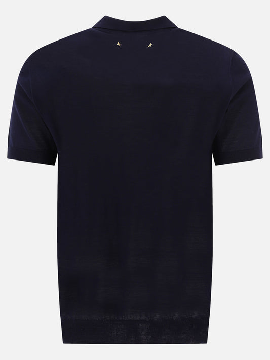 Polo shirts with buttons Solid colour  Blue - Golden Goose Men | PDP | VIETTI Online Store | 2
