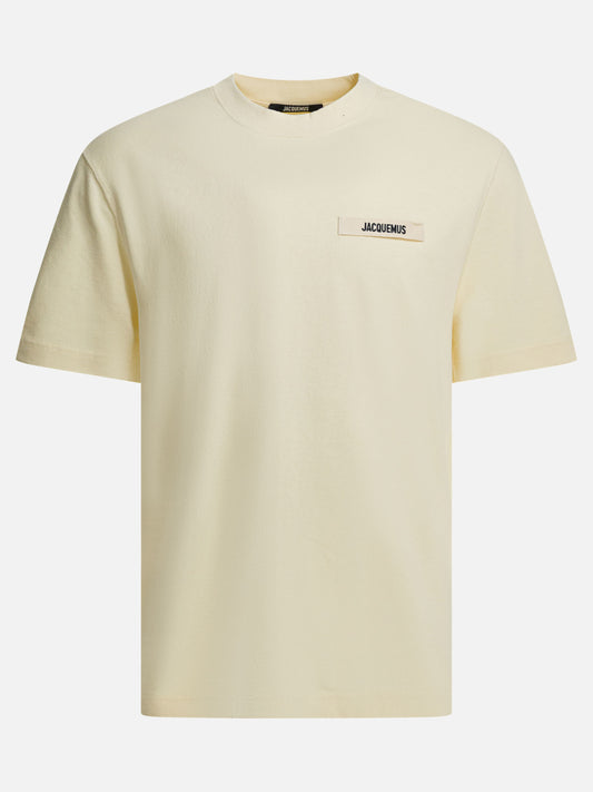 Crewneck t-shirts Logo  Beige - Jacquemus Men | PDP | VIETTI Online Store 
