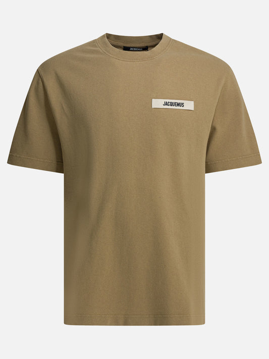 Crewneck t-shirts Logo  Beige - Jacquemus Men | PDP | VIETTI Online Store 
