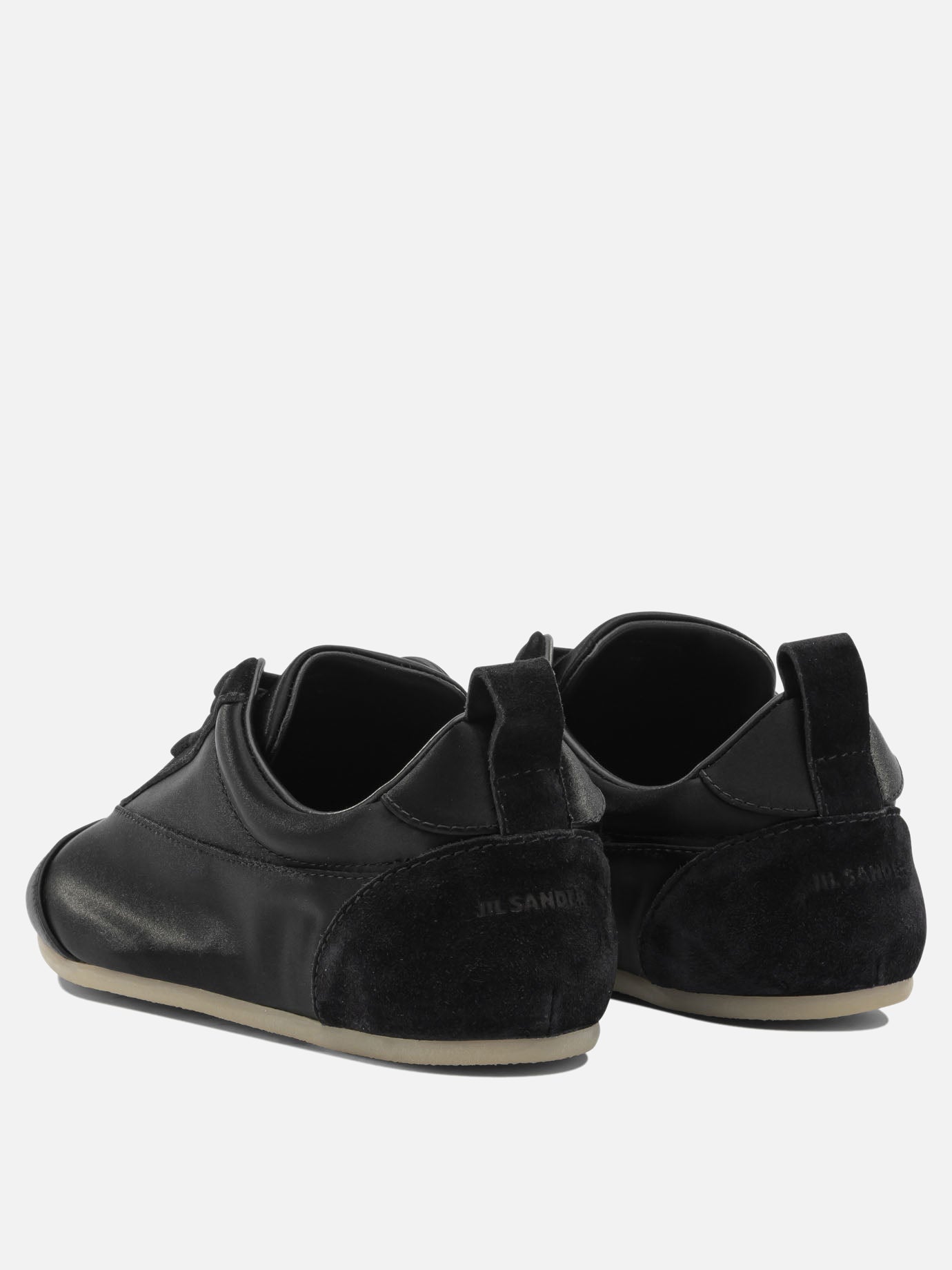 Low top sneakers 44% cotton 36% acetate 16% polyamide 4% elastane - 100% rubber  Black - Jil Sander Women | PDP | VIETTI Online Store | thumbnail_4
