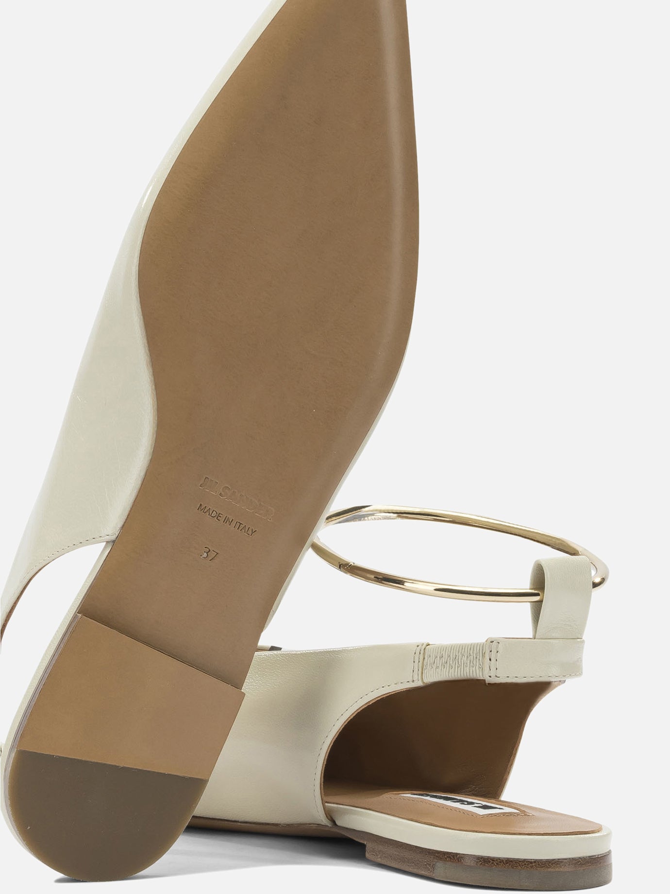 Classic ballet flats 100% goat leather - 100% calf leather  Beige - Jil Sander Women | PDP | VIETTI Online Store | thumbnail_5