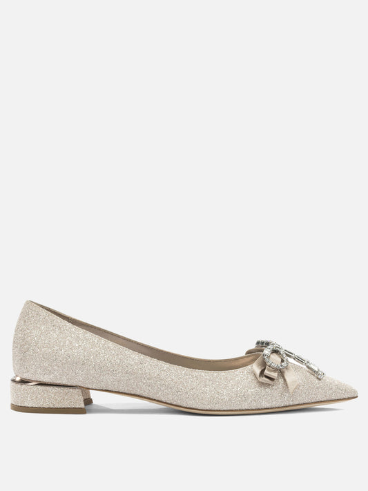 Pumps 75% textile 5% leather 5% crystal 5% salpa 5% plastic 5% metal - 80% calf 20% rubber  Gold - Jimmy Choo Women | PDP | VIETTI Online Store 
