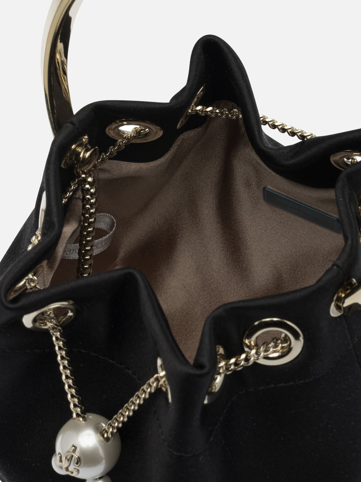 Mini bags 77% fabric 20% brass 3% acrylonitrile butadiene styrene  Black - Jimmy Choo Women | PDP | VIETTI Online Store | thumbnail_5