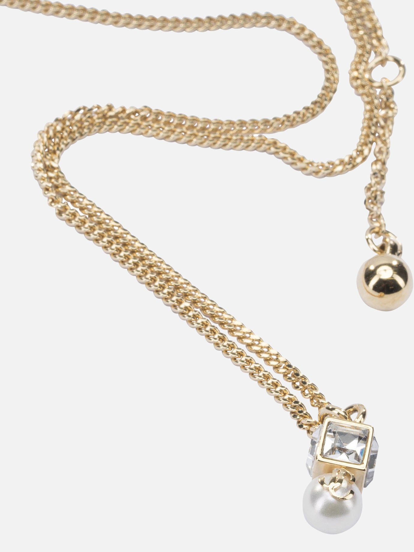 Necklaces 60% brass 20% glass 20% acrylonitrile butadiene styrene  Gold - Jimmy Choo Women | PDP | VIETTI Online Store | Zoom-Modal_2

