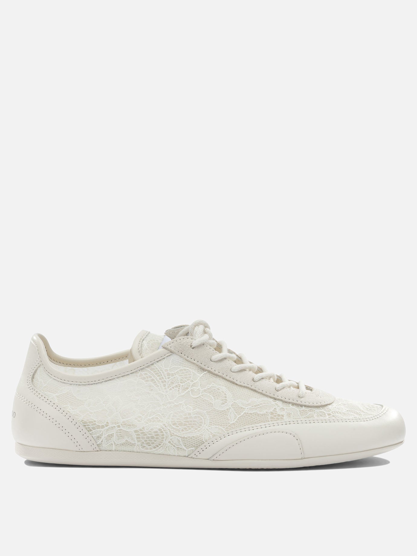 Low top sneakers 50% textile 44% leather 5% metal 1% rubber - 100% rubber  White - Jimmy Choo Women | PDP | VIETTI Online Store | thumbnail