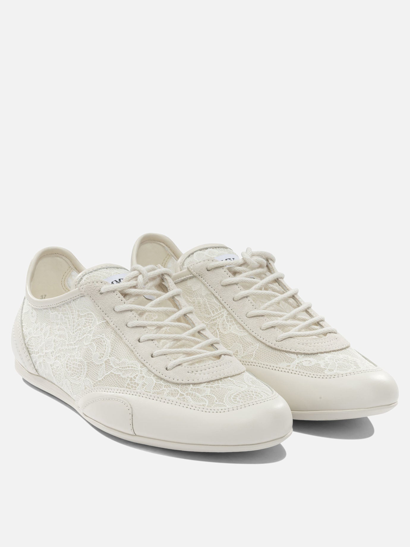 Low top sneakers 50% textile 44% leather 5% metal 1% rubber - 100% rubber  White - Jimmy Choo Women | PDP | VIETTI Online Store | thumbnail_2