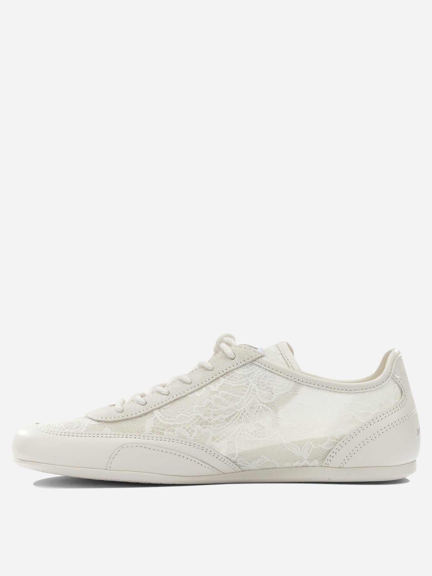 Low top sneakers 50% textile 44% leather 5% metal 1% rubber - 100% rubber  White - Jimmy Choo Women | PDP | VIETTI Online Store | thumbnail_3