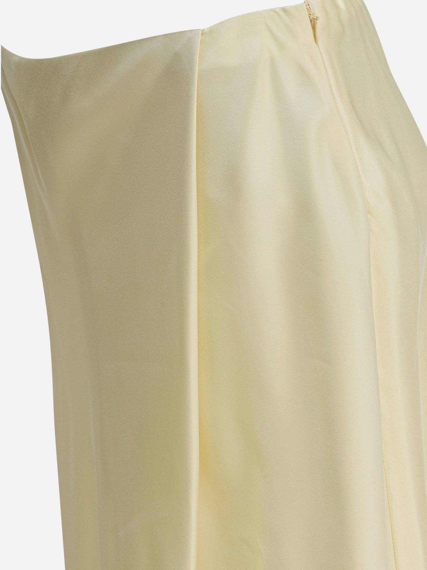 Midi skirts Solid colour  Yellow - Khaite Women | PDP | VIETTI Online Store | thumbnail_4