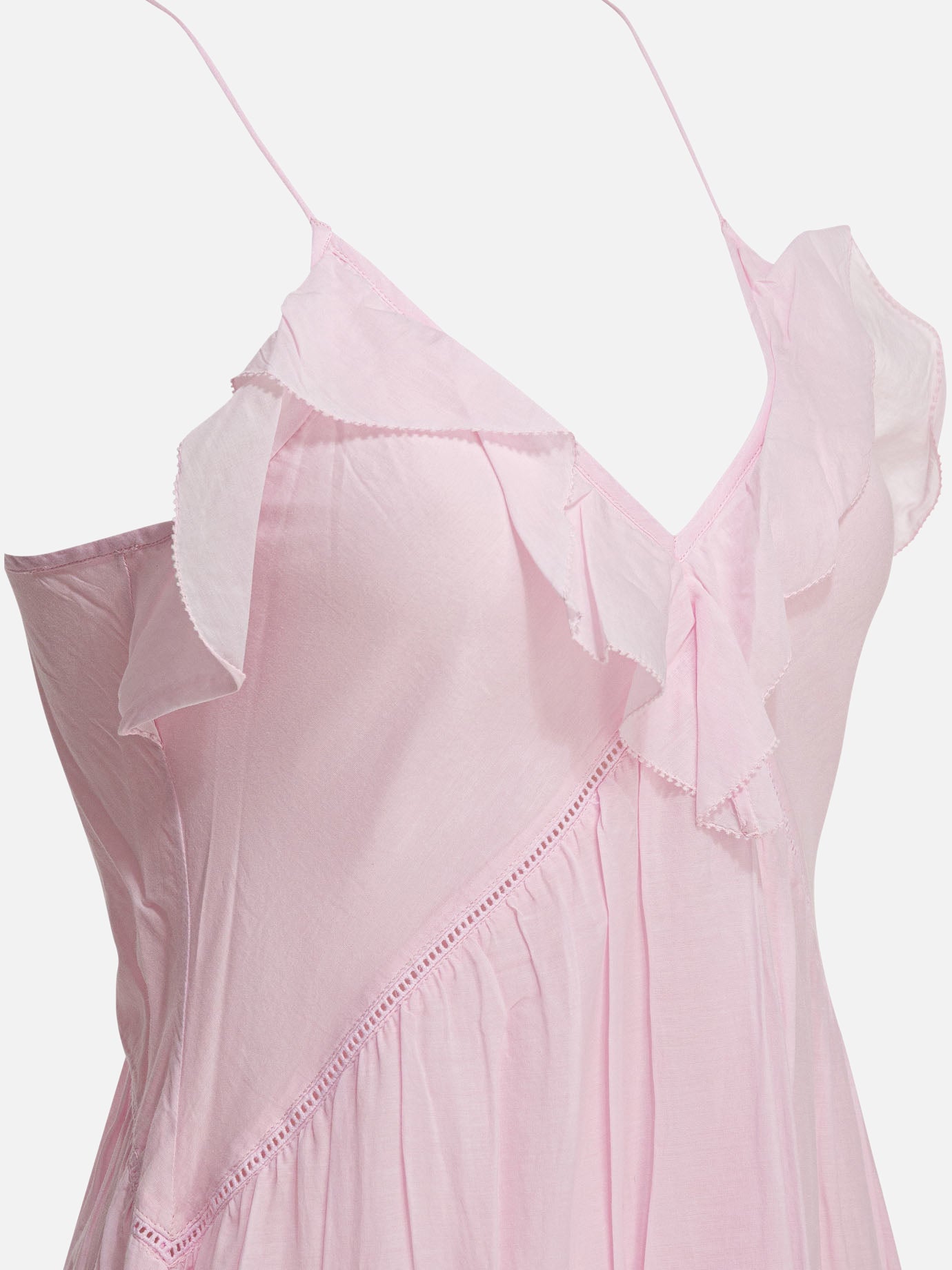 Midi dresses Solid colour  Pink - Marant Étoile Women | PDP | VIETTI Online Store | thumbnail_3