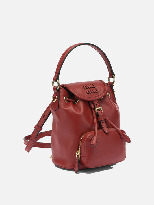 Casual backpacks 100% calf leather  Red - Miu Miu Women | PLP | VIETTI Online Store | 2
