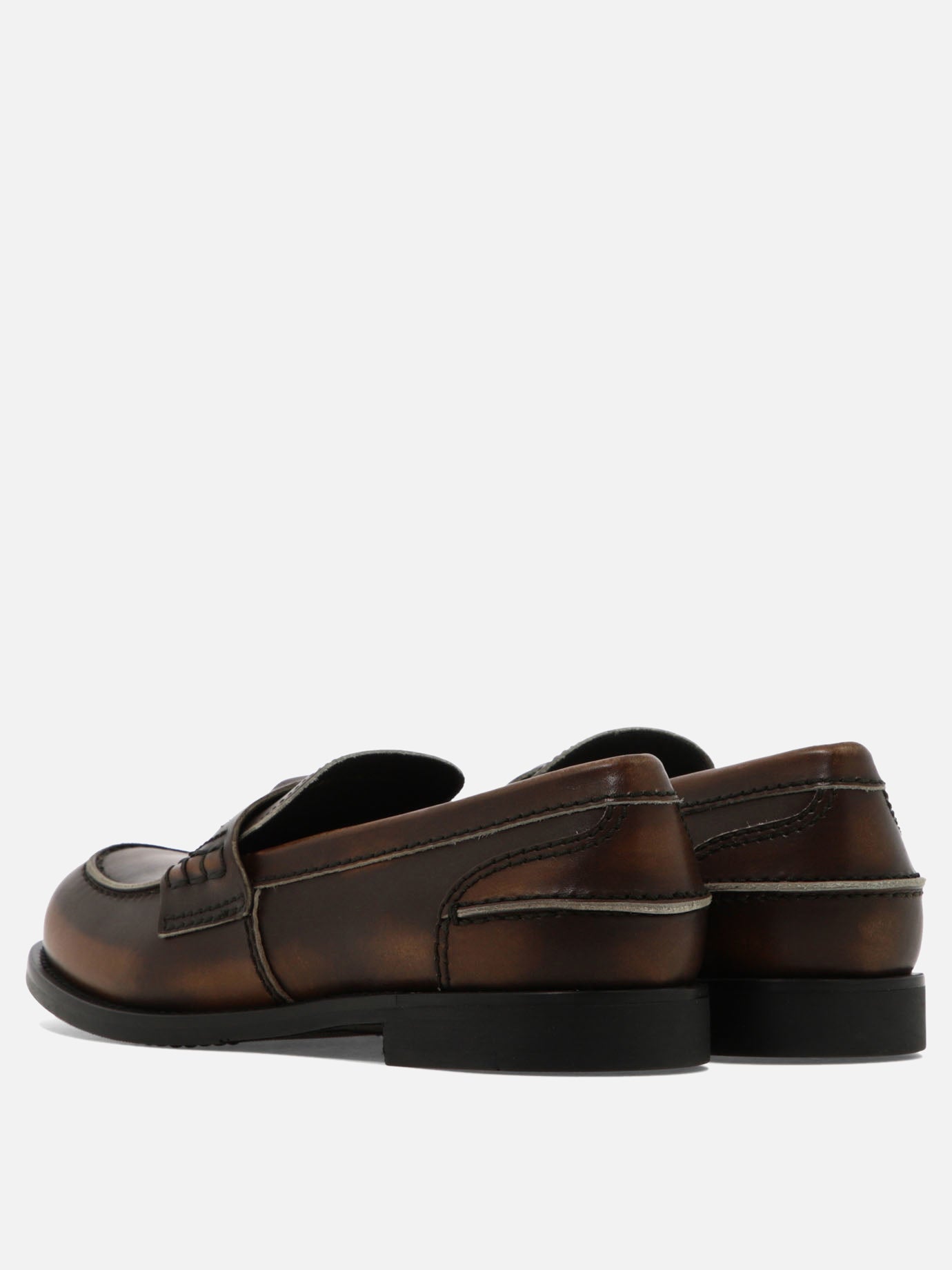 Loafers 100% calf leather  Brown - Miu Miu Women | PDP | VIETTI Online Store | thumbnail_4