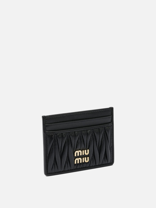 Card holders 100 % calf leather  Black - Miu Miu Women | PDP | VIETTI Online Store | 2
