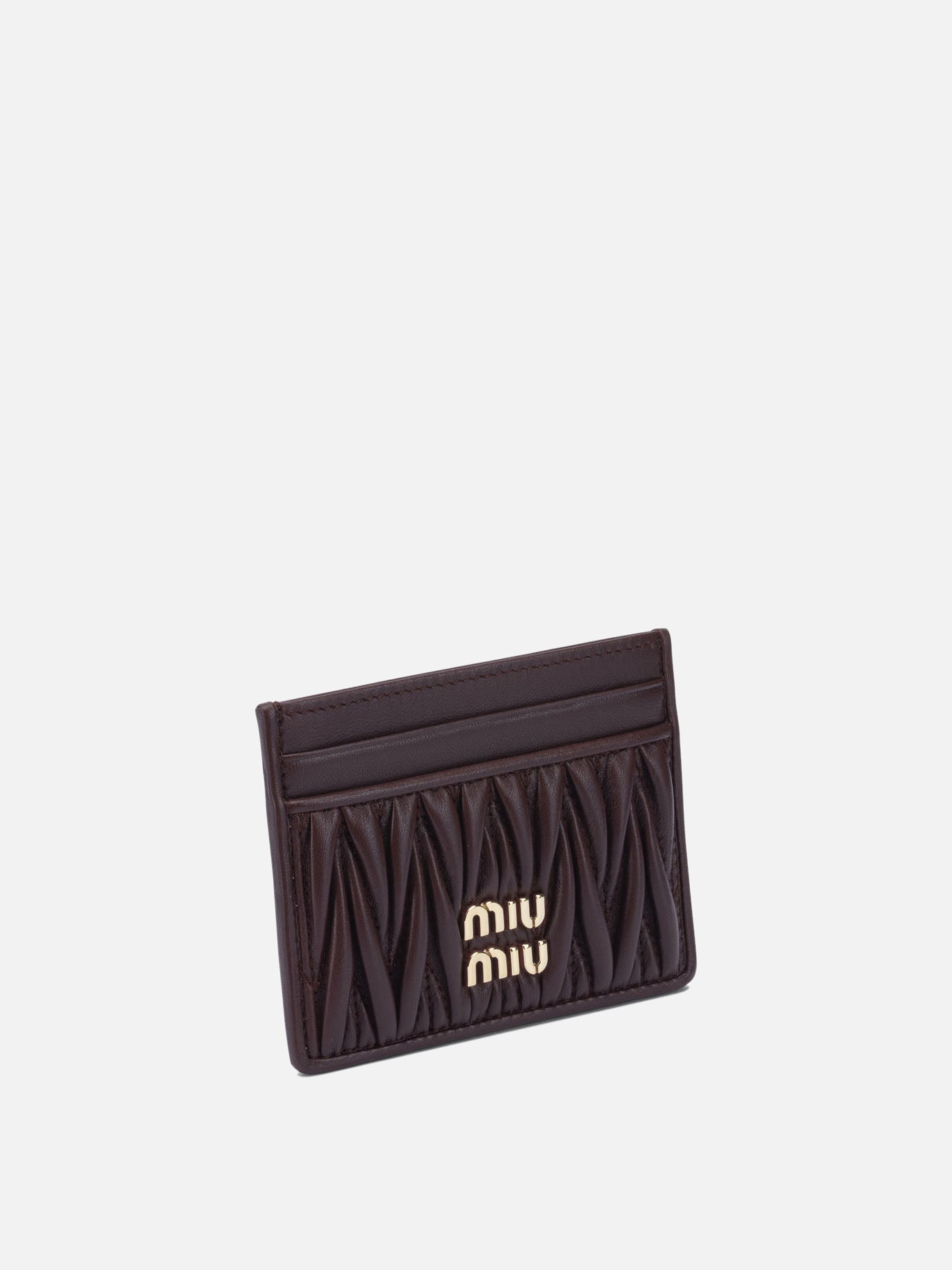 Card holders 100 % calf leather  Bordeaux - Miu Miu Women | PDP | VIETTI Online Store | thumbnail_2