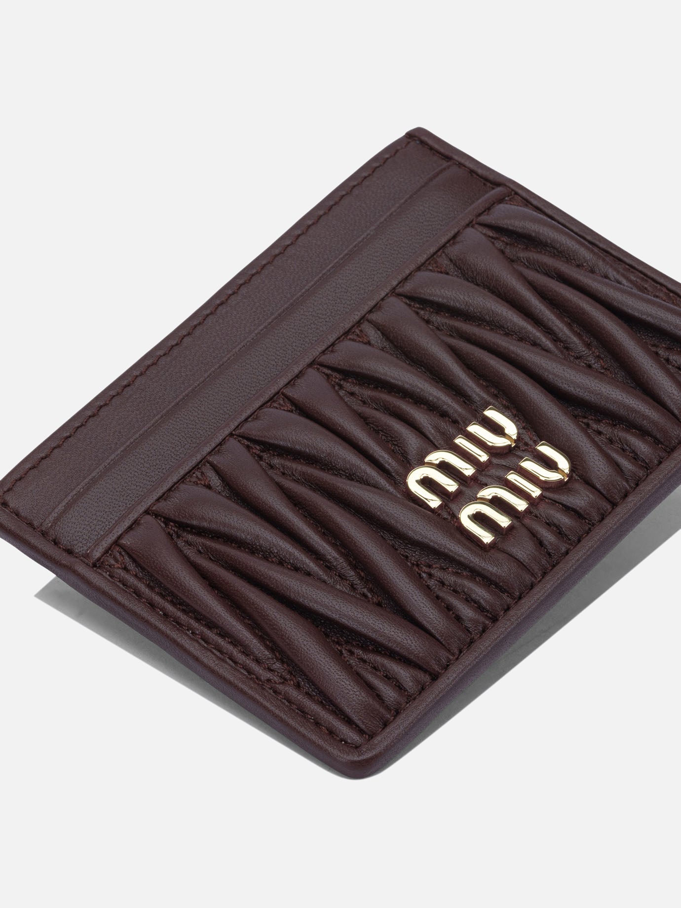 Card holders 100 % calf leather  Bordeaux - Miu Miu Women | PDP | VIETTI Online Store | Zoom-Modal_4
