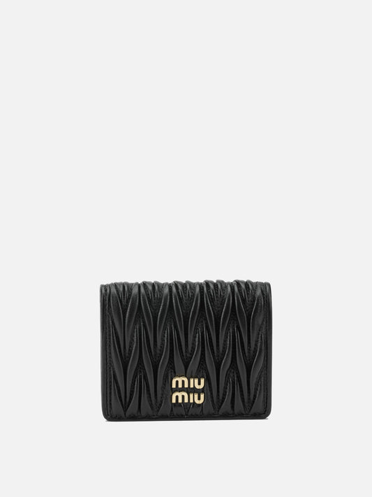 Wallets 100% lamb leather  Black - Miu Miu Women | PDP | VIETTI Online Store 
