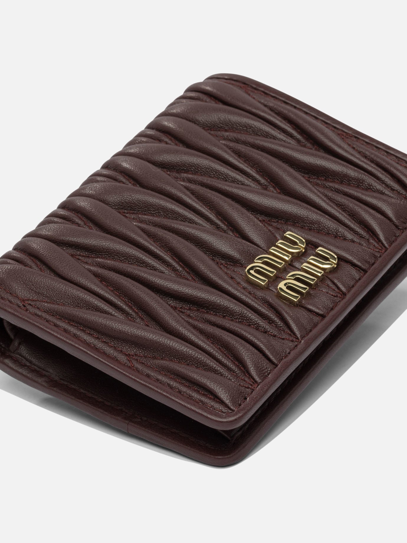 Wallets 100% lamb leather  Bordeaux - Miu Miu Women | PDP | VIETTI Online Store | Zoom-Modal_4
