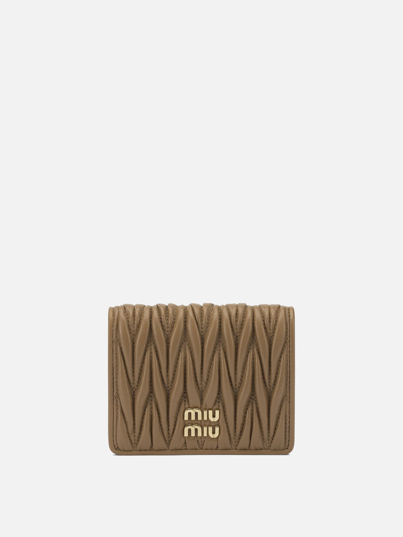 Wallets 100% lamb leather  Beige - Miu Miu Women | PDP | VIETTI Online Store | Zoom-Modal
