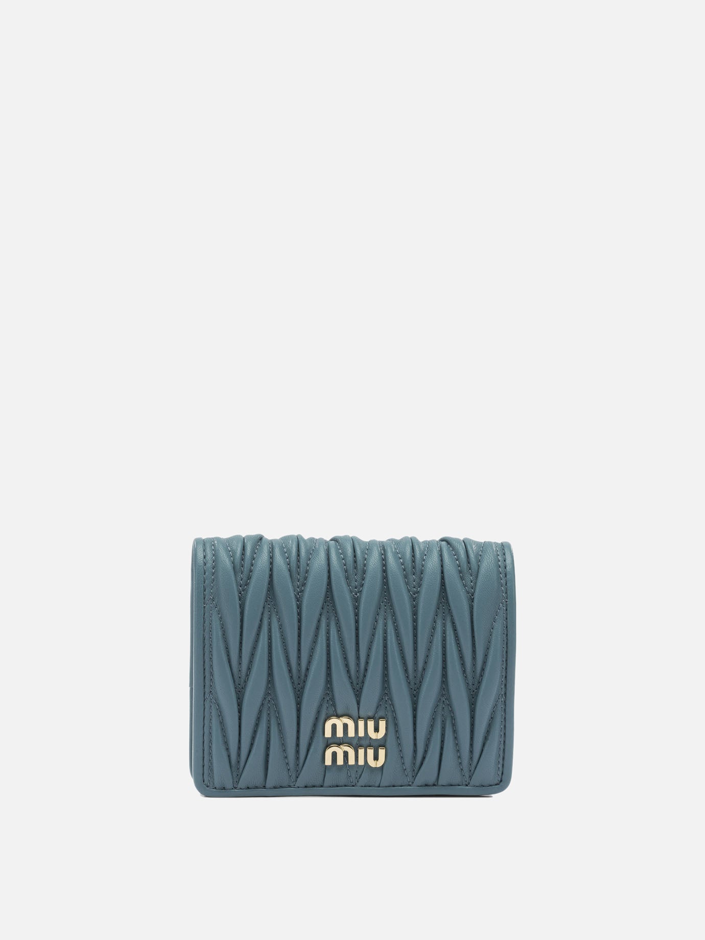 Wallets 100% lamb leather  Blue - Miu Miu Women | PDP | VIETTI Online Store | thumbnail
