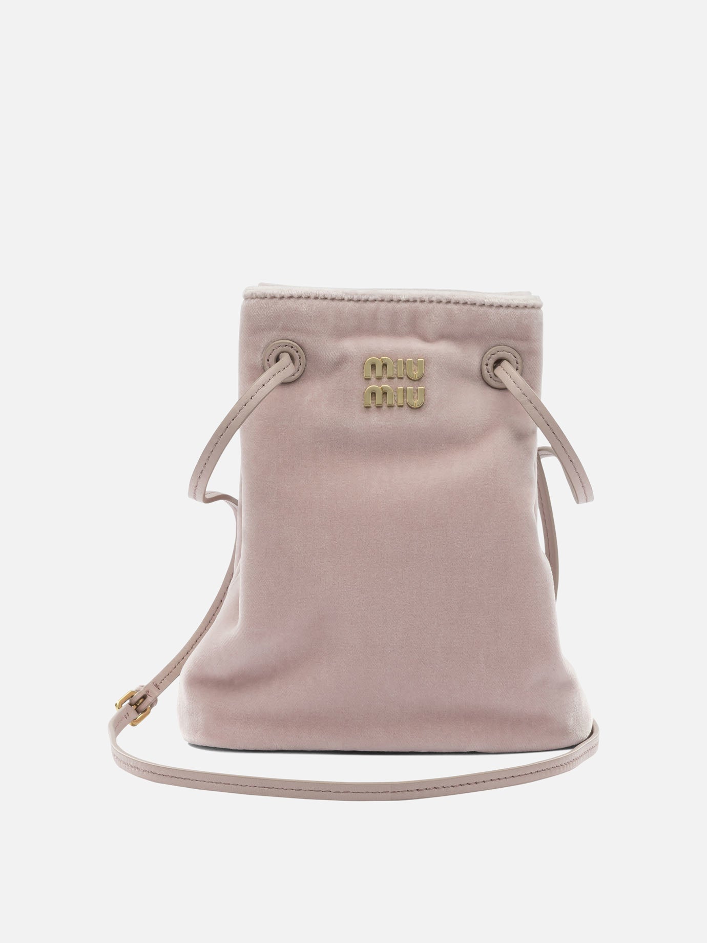 Mini bags 100% cotton - 100% lamb leather  Pink - Miu Miu Women | PDP | VIETTI Online Store | thumbnail