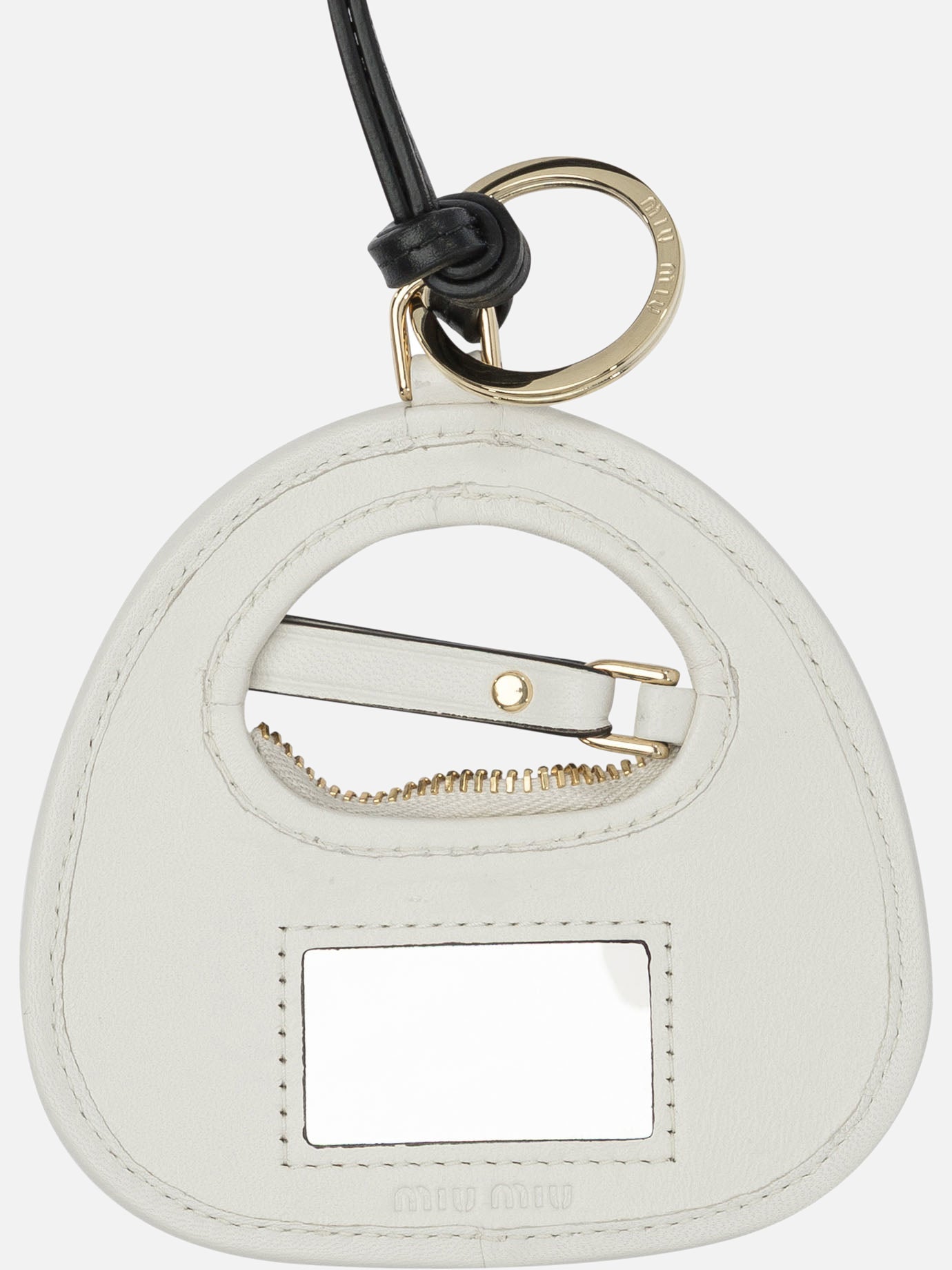 Keychains 100% lamb leather  White - Miu Miu Women | PDP | VIETTI Online Store | Zoom-Modal_2
