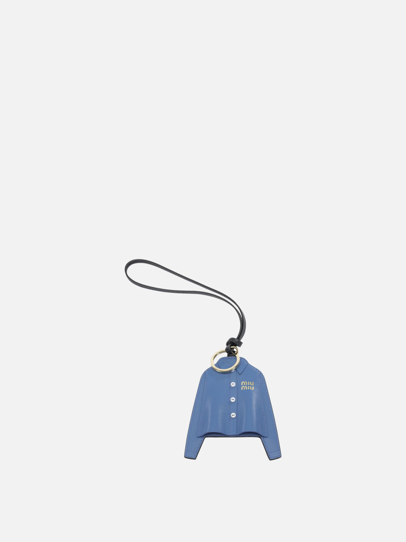 Charms 100% calf leather  Blue - Miu Miu Women | PDP | VIETTI Online Store | thumbnail