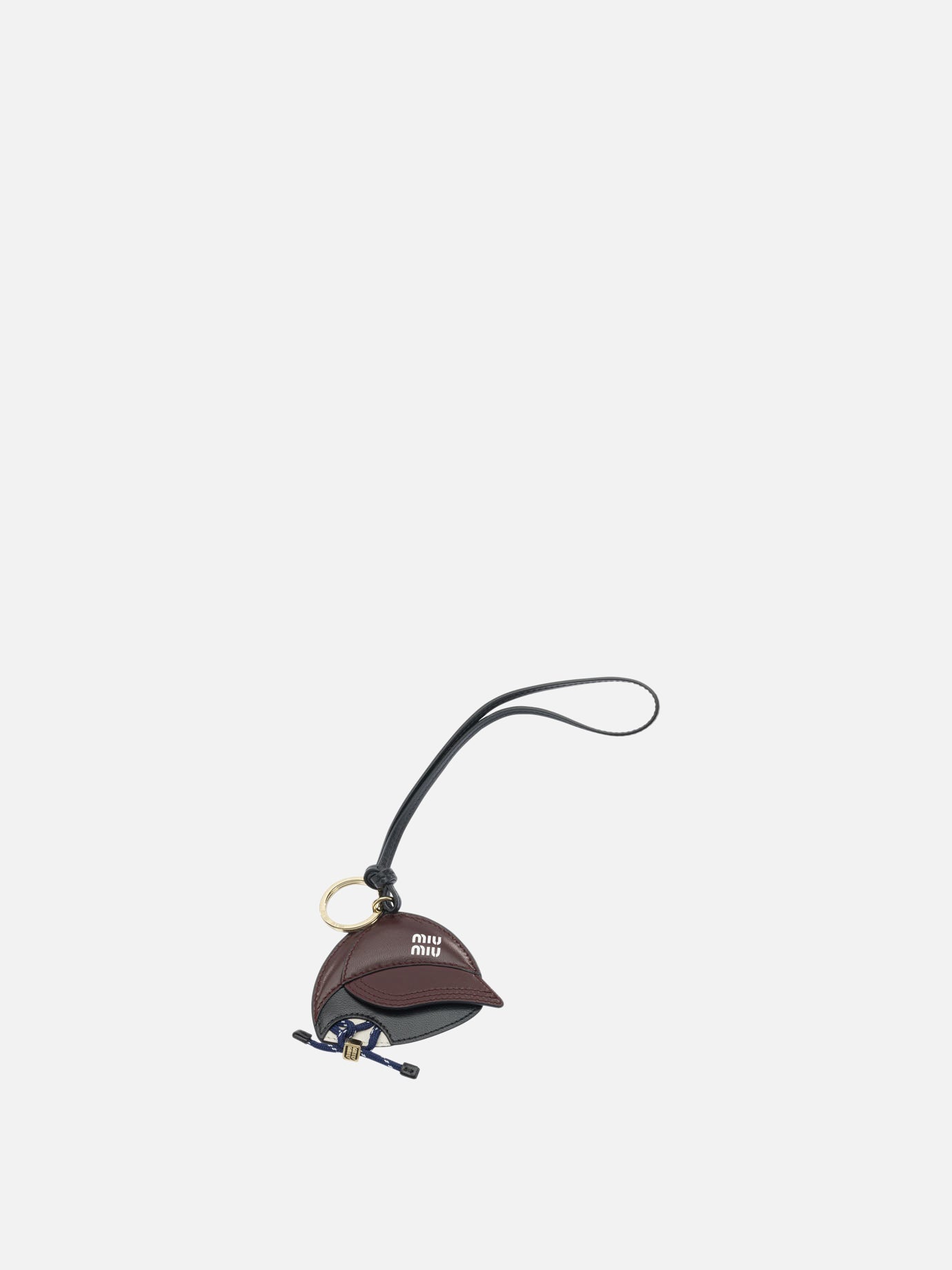 Charms 100% stell - 100% calf leather  Bordeaux - Miu Miu Women | PDP | VIETTI Online Store | Zoom-Modal
