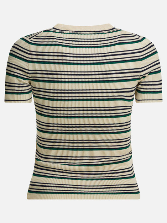 Henley t-shirts Striped  Beige - Miu Miu Women | PLP | VIETTI Online Store | 2
