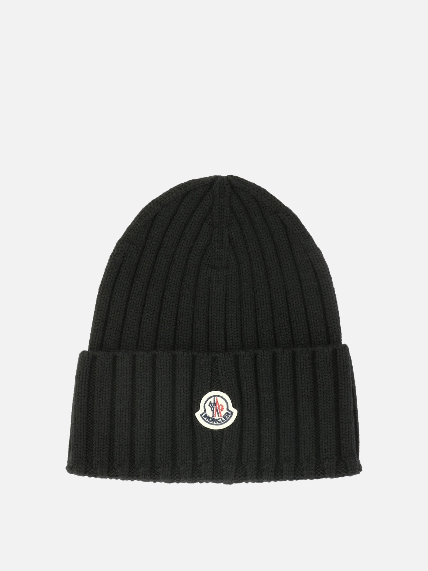 Beanies 100% wool  Black - Moncler Women | PDP | VIETTI Online Store | thumbnail