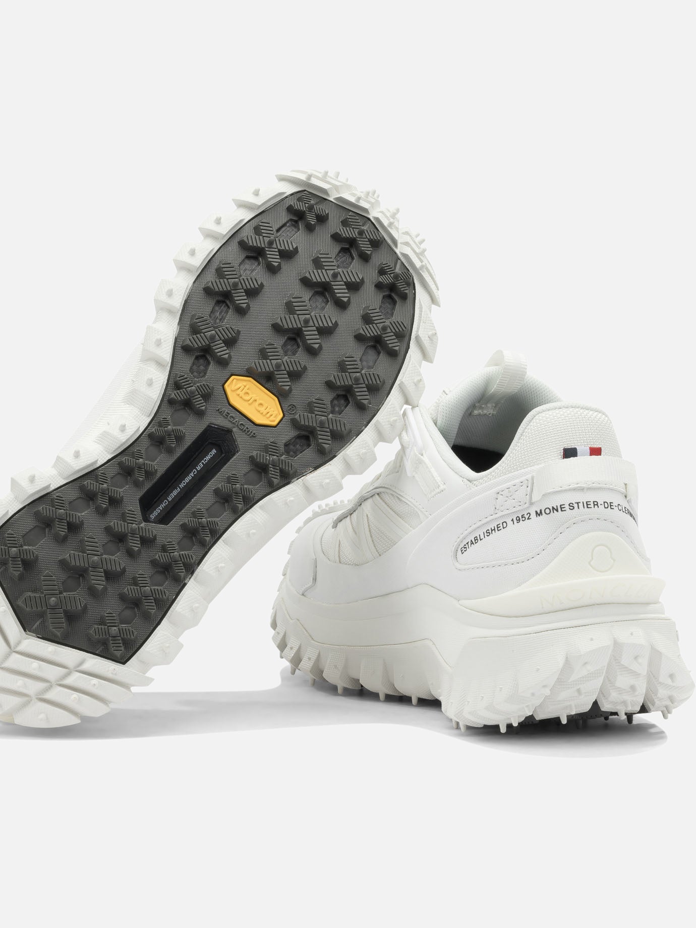 Low top sneakers 60% nylon 40% leather - 100% rubber  White - Moncler Women | PDP | VIETTI Online Store | thumbnail_5