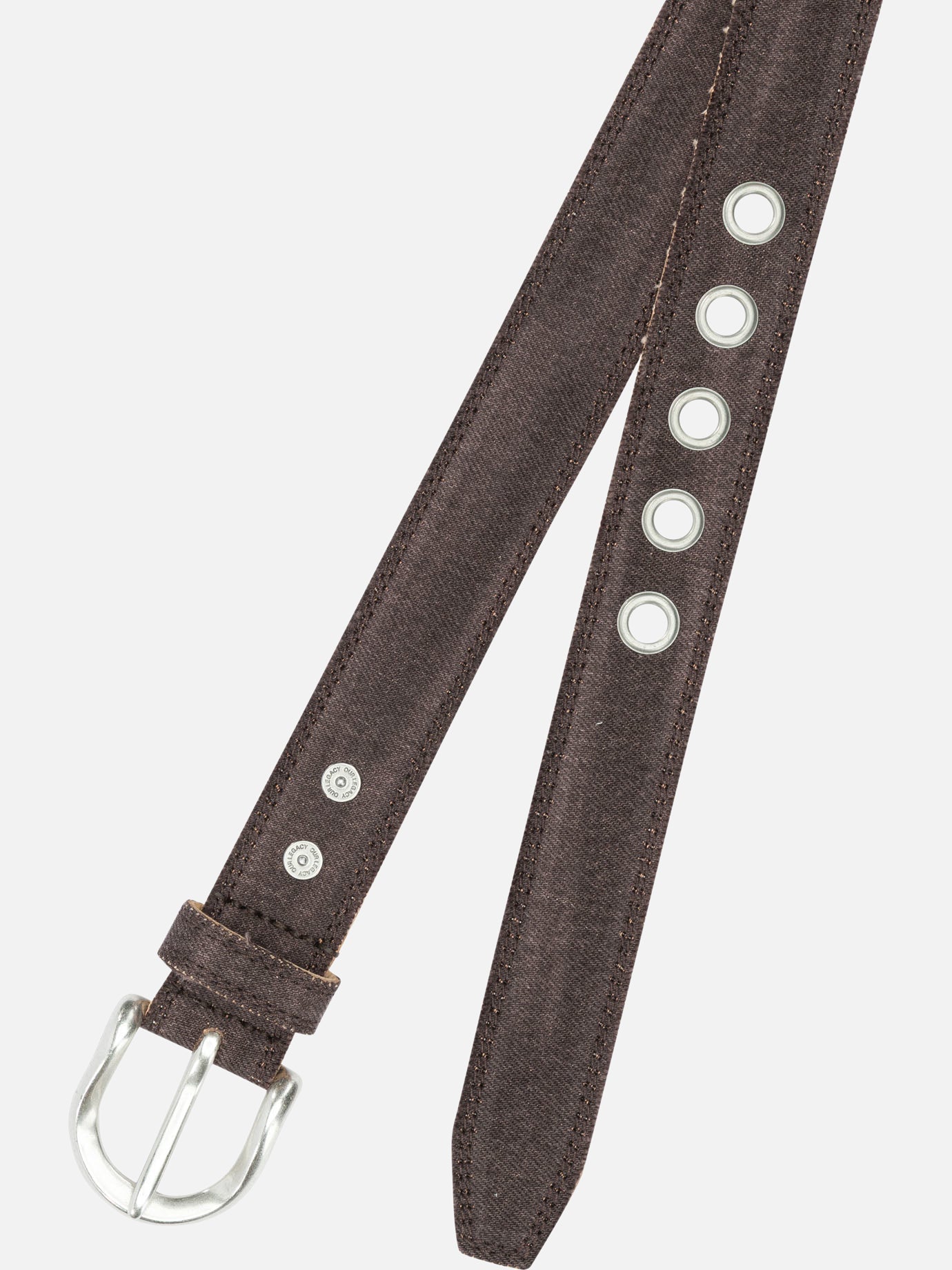 Leather belts 100% cotton - 100% leather  Brown - Our Legacy Men | PDP | VIETTI Online Store | thumbnail_2