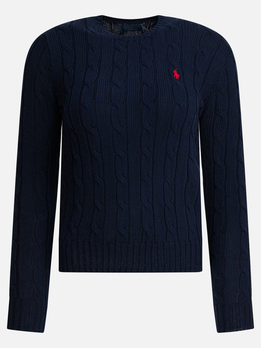 Crewneck sweaters Logo  Blue - Polo Ralph Lauren Women | PLP | VIETTI Online Store 

