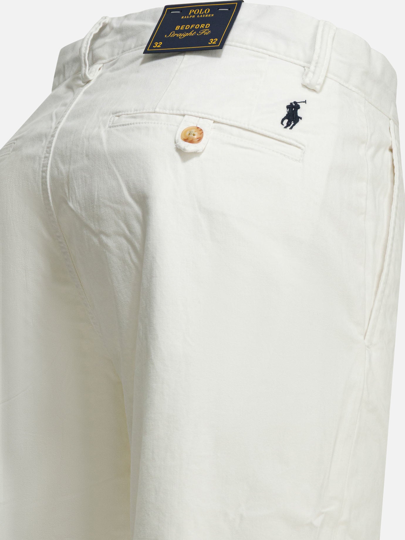 Leisure trousers 100% cotton  White - Polo Ralph Lauren Men | PDP | VIETTI Online Store | thumbnail_4