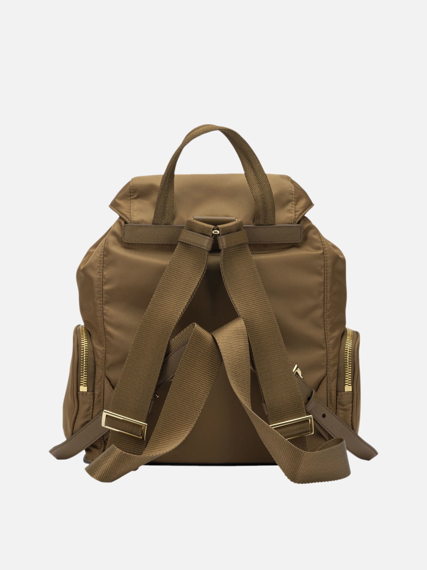 Casual backpacks 100% recycled polyamide  Brown - Prada Women | PDP | VIETTI Online Store | thumbnail_3