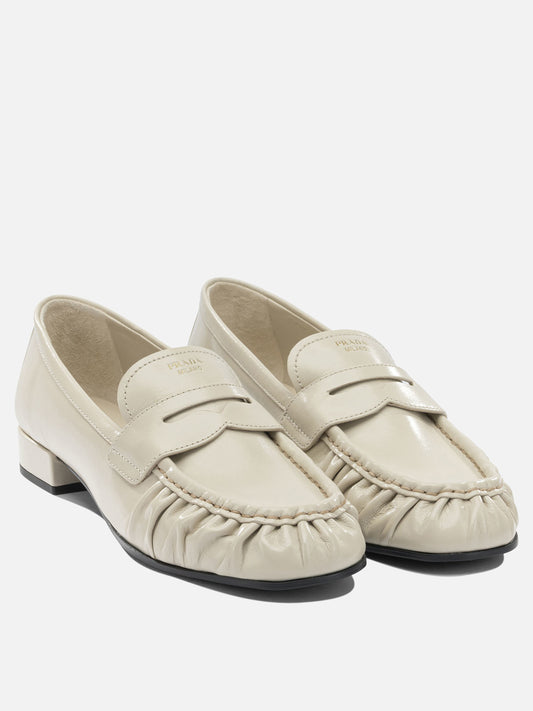 Loafers 100% buffalo leather  White - Prada Women | PLP | VIETTI Online Store | 2
